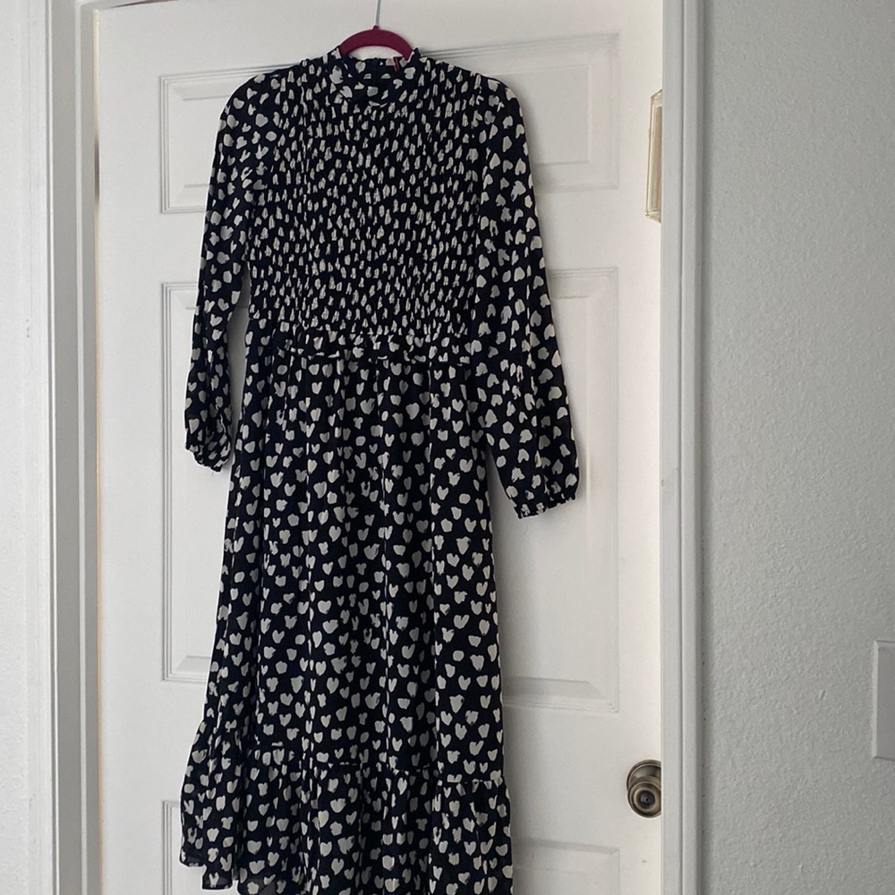 Black and white smock dress brand new never worn NWT